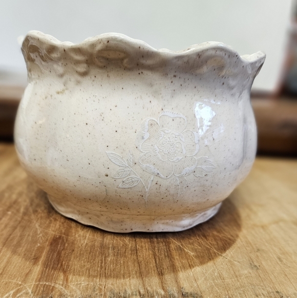 Vintage Hand-painted Ceramic Planter - Picture 9 of 12